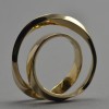 14K Gold 'Mobius' (one sided) Ring thumbnail
