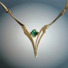 Edit 14k Gold Necklace with Tourmaline thumbnail
